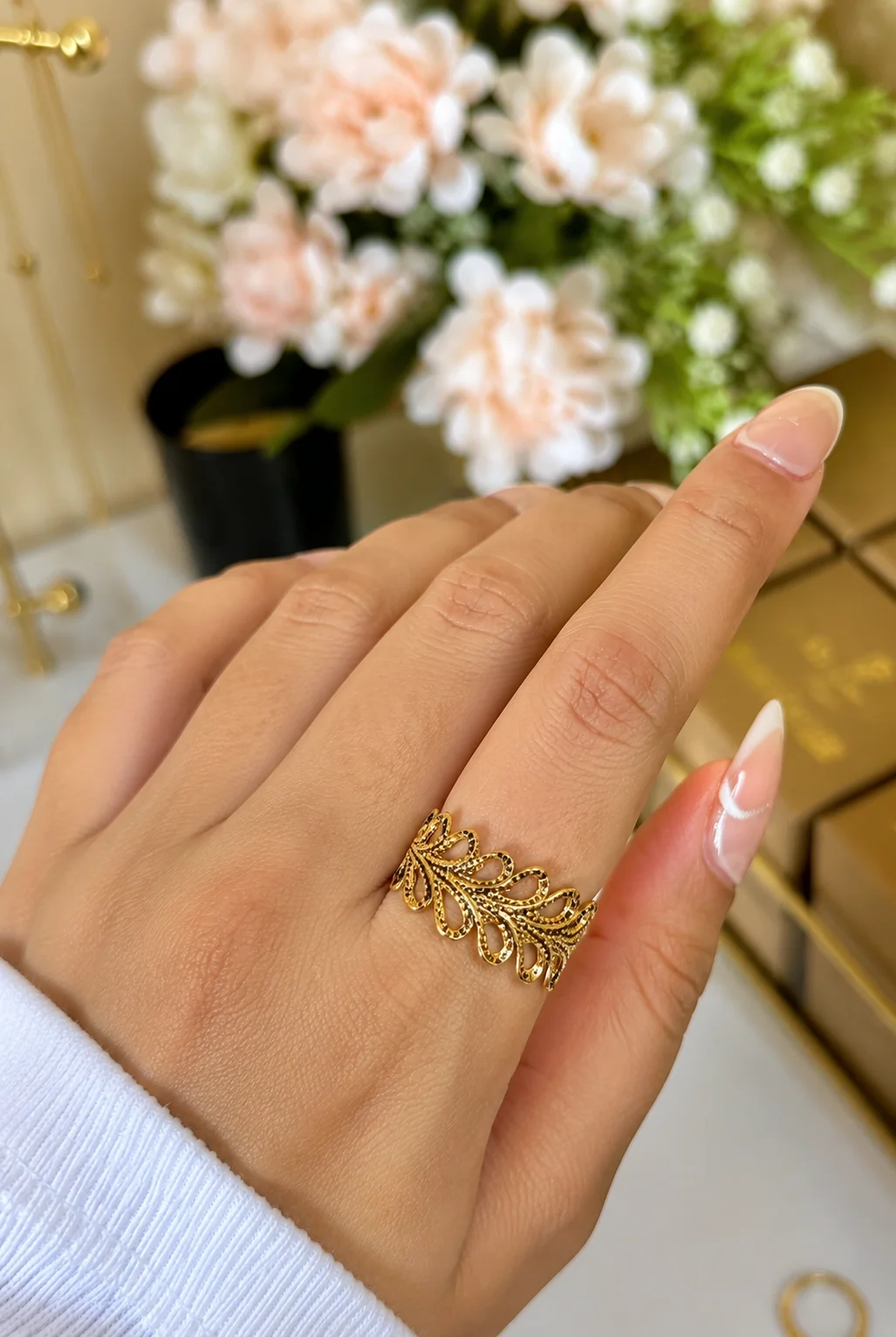 Golden Fern Ring